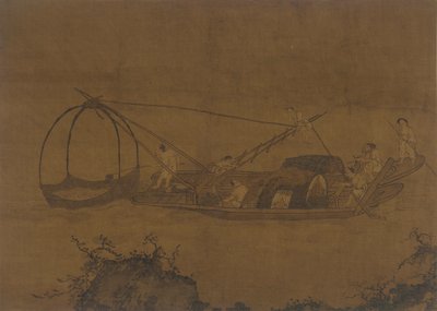 Fishermen Raising a Net, Ming-dynastiet, 16.-17. århundrede. af Unbekannt