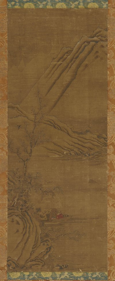 Fiskeri alene på Winter River, Qing-dynastiet, 1700-tallet. af Unbekannt