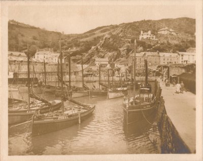 Fiskerbåde - Polperro, 1927. af Unbekannt