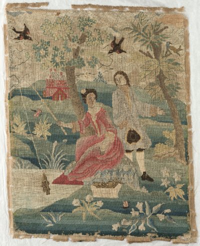 Fishing Lady, 1700-tallet. af Unbekannt