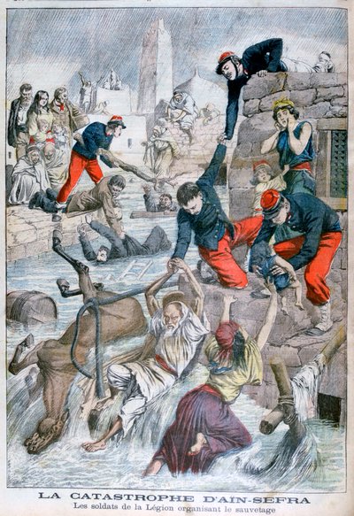 Oversvømmelse ved Ain Sefra, Algeriet, 1904 af Unbekannt
