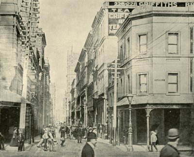Flinders Lane, Melbourne, 1901. af Unbekannt