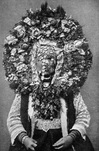 Blomstermaske af en bulgarsk brud, 1922 af Unbekannt