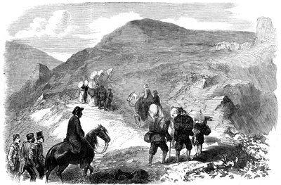 Florence Nightingale besøger hyttehospitalet i Balaclava, 1855 af Unbekannt