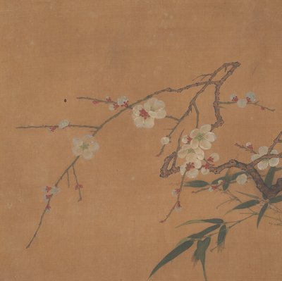Blomstrende blomme og bambus, 1600-tallet. af Unbekannt