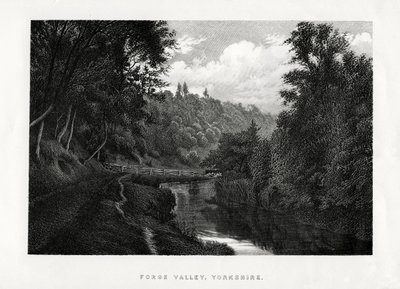 Forge Valley, Yorkshire, 1896 af Unbekannt