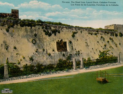Foso de los Laureles og La Cabana-fæstningen, Havana, Cuba, c1920 af Unbekannt