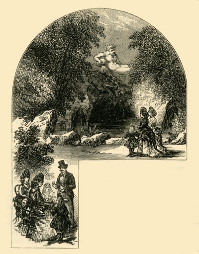 Springvand i Surrey Gardens, c1878. af Unbekannt