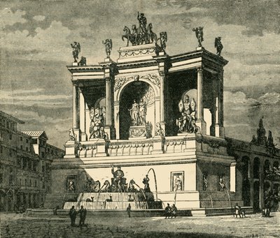 Alexander Severus springvand, Rom, 1890. af Unbekannt