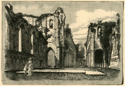 Fountains Abbey, 1898. af Unbekannt