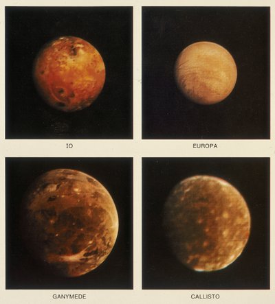 Fire måner af Jupiter. Io, Europa, Ganymede og Callisto, 1979 af Unbekannt