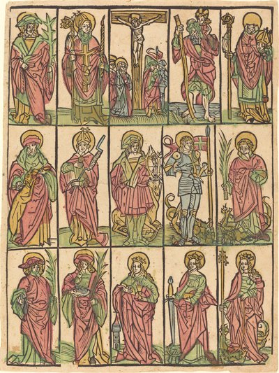Fjorten hjælpehellige, ca. 1500. af Unbekannt