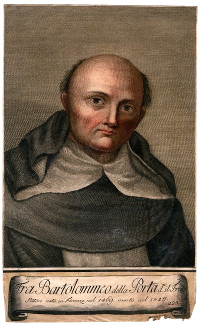 Fra Bartolomeo della Porta, florentinsk renæssancekunstner af Unbekannt