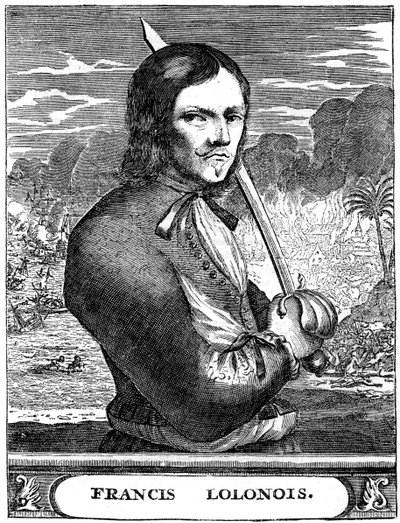 Francois lOllonois, fransk landvinder fra det 17. århundrede, c1880 af Unbekannt