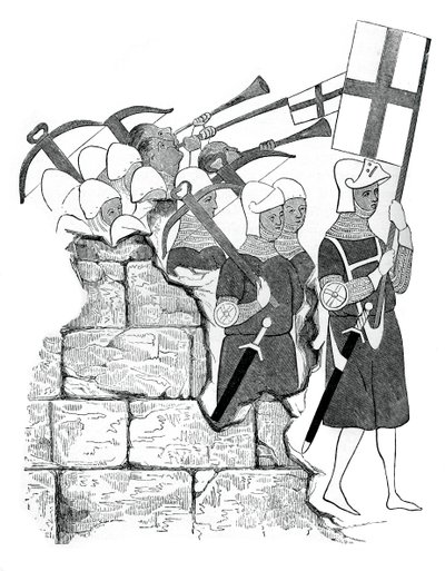 Korsbueskytternes broderskab, 1400-tallet, 1870 af Unbekannt