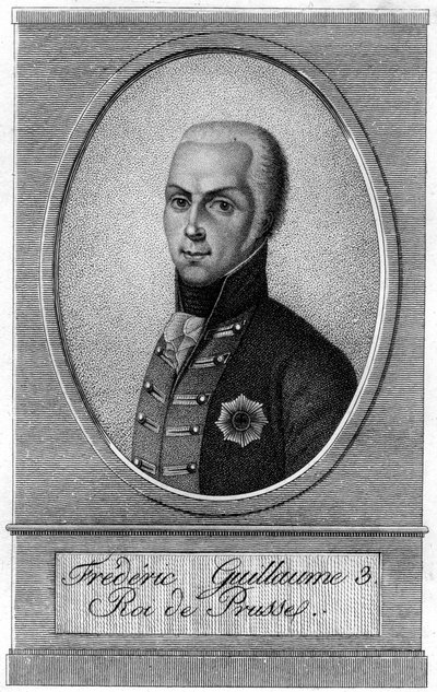 Frederik Vilhelm III, Konge af Preussen, 1800-tallet af Unbekannt