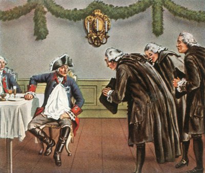 Frederik den Store og mændene fra Greiffenberg, 1784, 1936. af Unbekannt