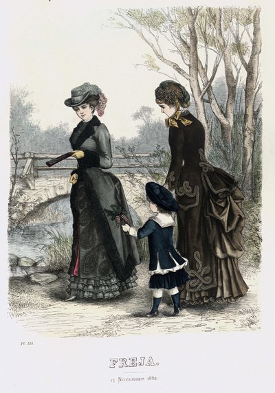 Freja- illustreret skandinavisk modeblad 1882, illustration nr. 21 af Unbekannt