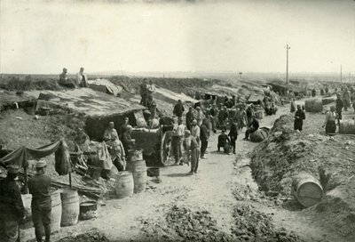 Franske feltkøkkener bag skudlinjen, 1919. af Unbekannt