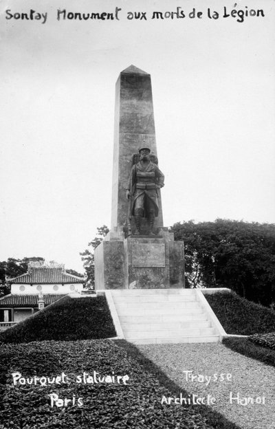 Fransk Fremmedlegions monument, Sontay, Vietnam, 20. århundrede af Unbekannt