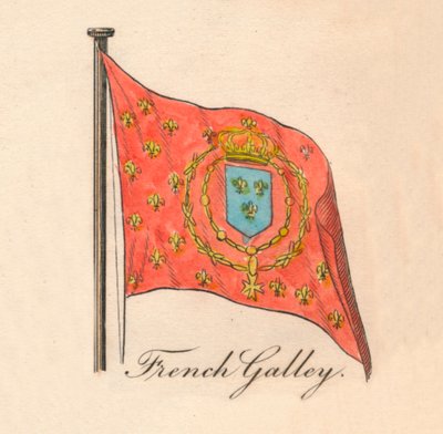 Fransk Galley, 1838 af Unbekannt