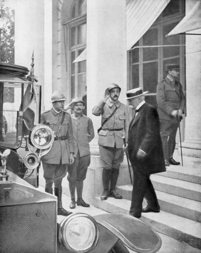 Den franske premierminister Georges Clemenceau i Versailles, Frankrig 3. juni 1918 af Unbekannt