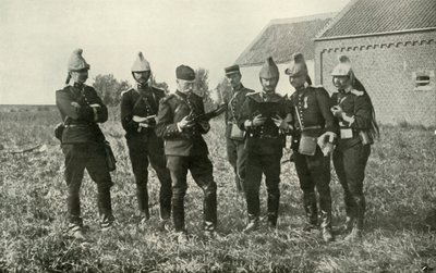 Franske stabsofficerer i konsultation, 1914, 1919. af Unbekannt