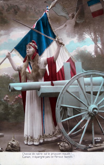 Französische Postkarte aus dem Ersten Weltkrieg, 1914-1918 von Unbekannt