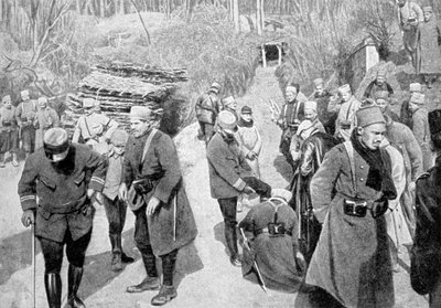 Franske kolonisoldater i Picardie, Frankrig, Første Verdenskrig, 1915 af Unbekannt