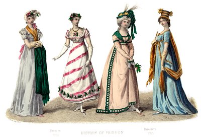 Fransk kostume: Empire, 1882 af Unbekannt