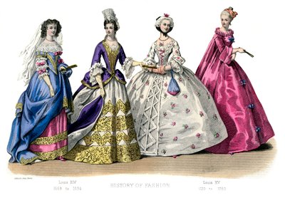 Fransk kostume: Louis XIV, Louis XV, 1882 af Unbekannt