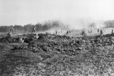Fransk modangreb mellem Somme og floden Oise, Picardie, Frankrig, 1918 af Unbekannt