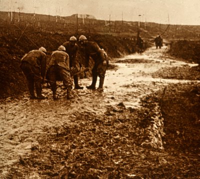 Franske soldater, Froideterre, Frankrig, c1914-c1918 af Unbekannt