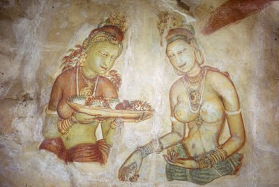 Fresco/Ladies of Sigiriya/Sri Lanka af Unbekannt