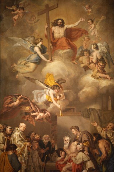 Fresco i San Jeronimos kirke Madrid Spanien af Unbekannt