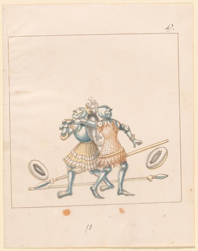 Freydal, The Book of Jousts and Tournament of Emperor Maximilian I: Combats...Plate 152, c1515. af Unbekannt