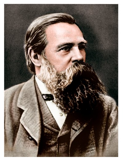 Friedrich Engels, tysk socialist og kollaboratør og tilhænger af Karl Marx, 1879 af Unbekannt