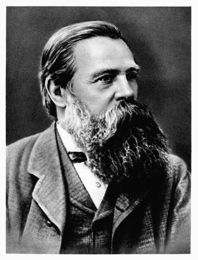 Friedrich Engels, tysk socialist og kollaboratør og tilhænger af Karl Marx, 1879 af Unbekannt