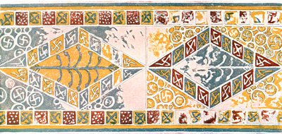Frise i kirken i Saint-Pierre-de-Clages, Schweiz, 1928. af Unbekannt