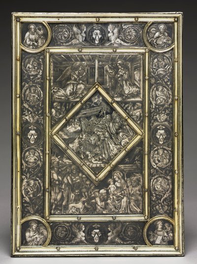 Forside til en evangelisk bog af den franske kardinal Jean La Balou 1421-1491, ca. 1467-1468. af Unbekannt