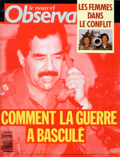 Forside af Le Nouvel Observateur, februar 1991 af Unbekannt