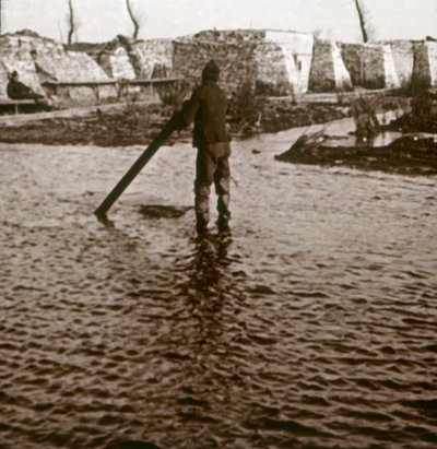Frontlinje, Ramskapelle, Belgien, c1914-c1918 af Unbekannt