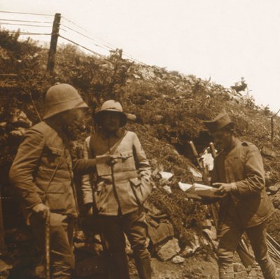 Frontlinje mod Monastir, Serbien, c1916 af Unbekannt