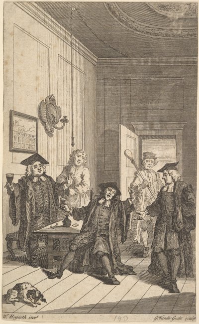 Frontispice til The Humors of Oxford, april 1730. af Unbekannt