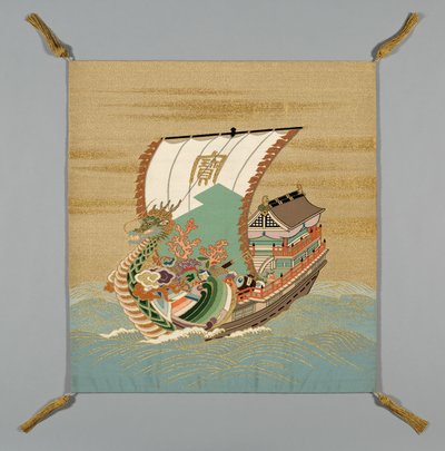 Fukusa gaveomslag, Japan, sen Edo-periode 1789-1868 Meiji-periode 1868-1912, 1800-tallet. af Unbekannt