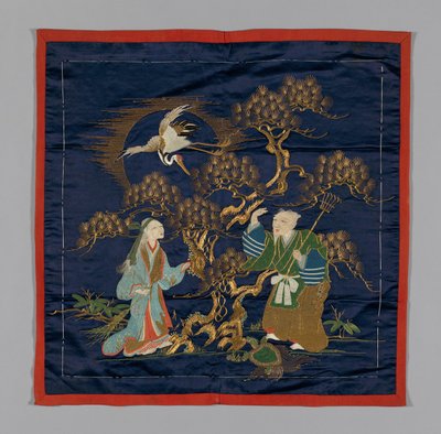Fukusa gaveomslag, Japan, sen Edo-periode 1789-1868 Meiji-periode 1868-1912, slutningen af det 19. århundrede. af Unbekannt