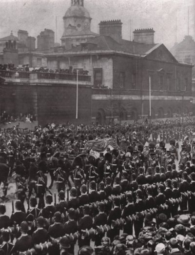 Begravelsesoptog af kong Edward VII, Whitehall, London, 20. maj 1910. af Unbekannt