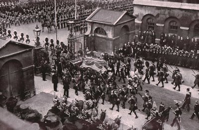 Begravelsesoptog af kong Edward VII, Whitehall, London, 20. maj 1910. af Unbekannt