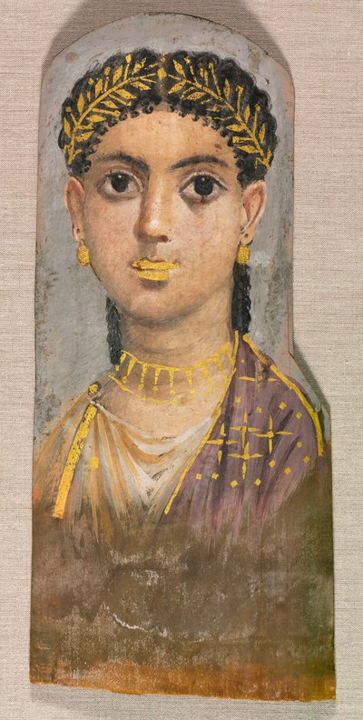 Begravelsesportræt af en ung pige, ca. AD 25-37. af Unbekannt