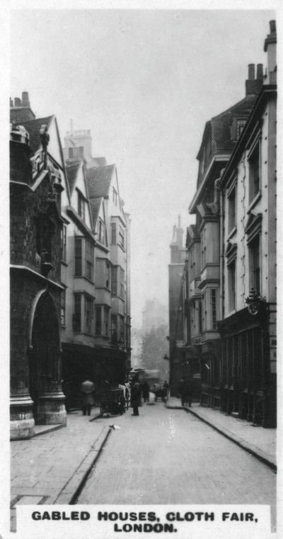 Gavlhuse, Cloth Fair, London, c1920